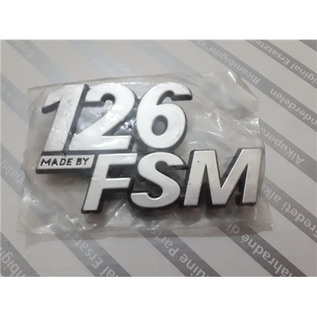 Fiat 126 Bis "126 Made BY FSM" Arka Yazı